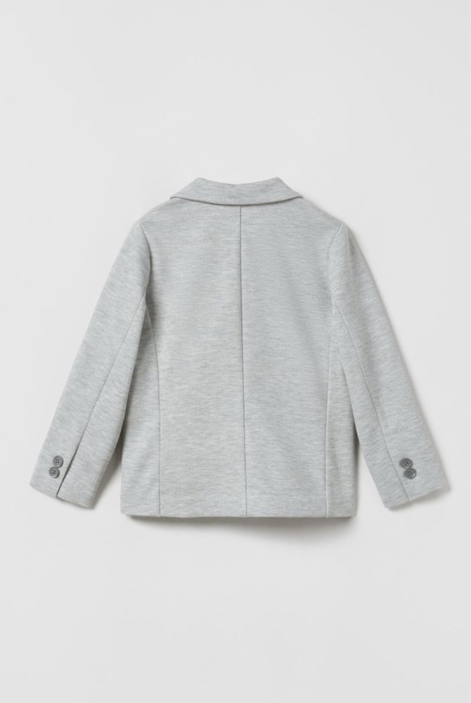 ZARA garnitur casual szary melanż 164 marynarka + koszula chinosy
