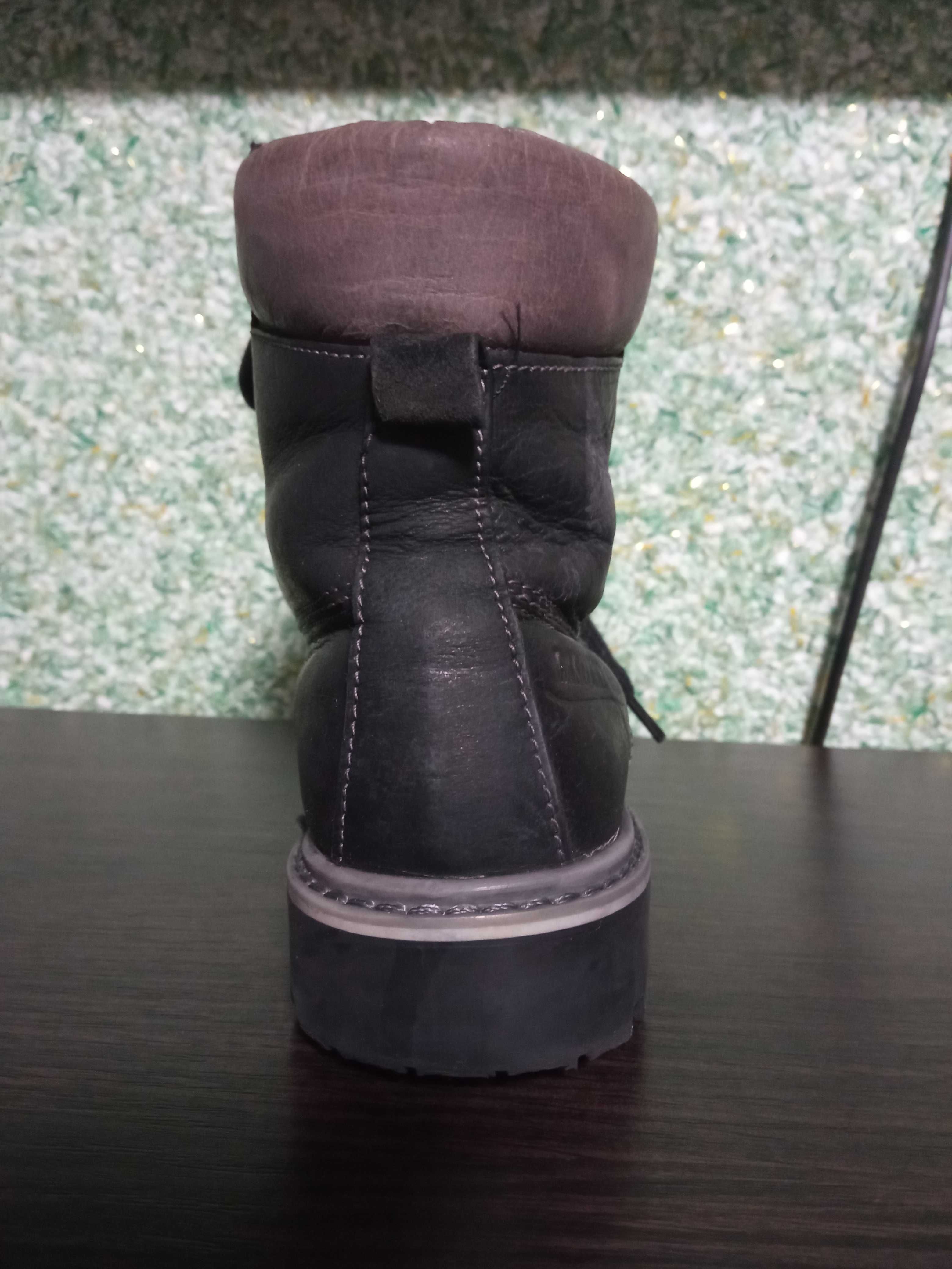 Чоботи черевики  шкір'яні зимові для хлопчика