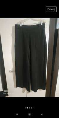 Czarne szerokie spodnie damskie 38. C&A.