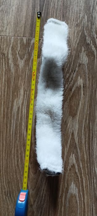 Futerko na nachrapnik / pasek potyliczny 30cm białe