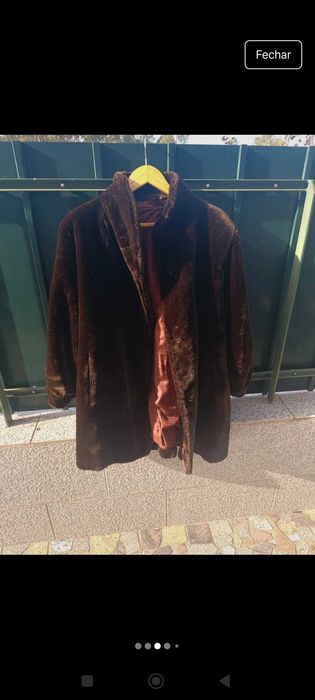Casaco vintage de pêlo DASCO Tamanho XL