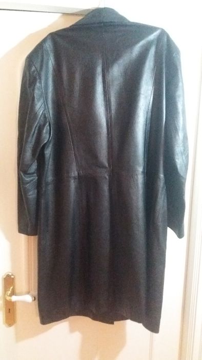 Casaco de couro vintage 90s