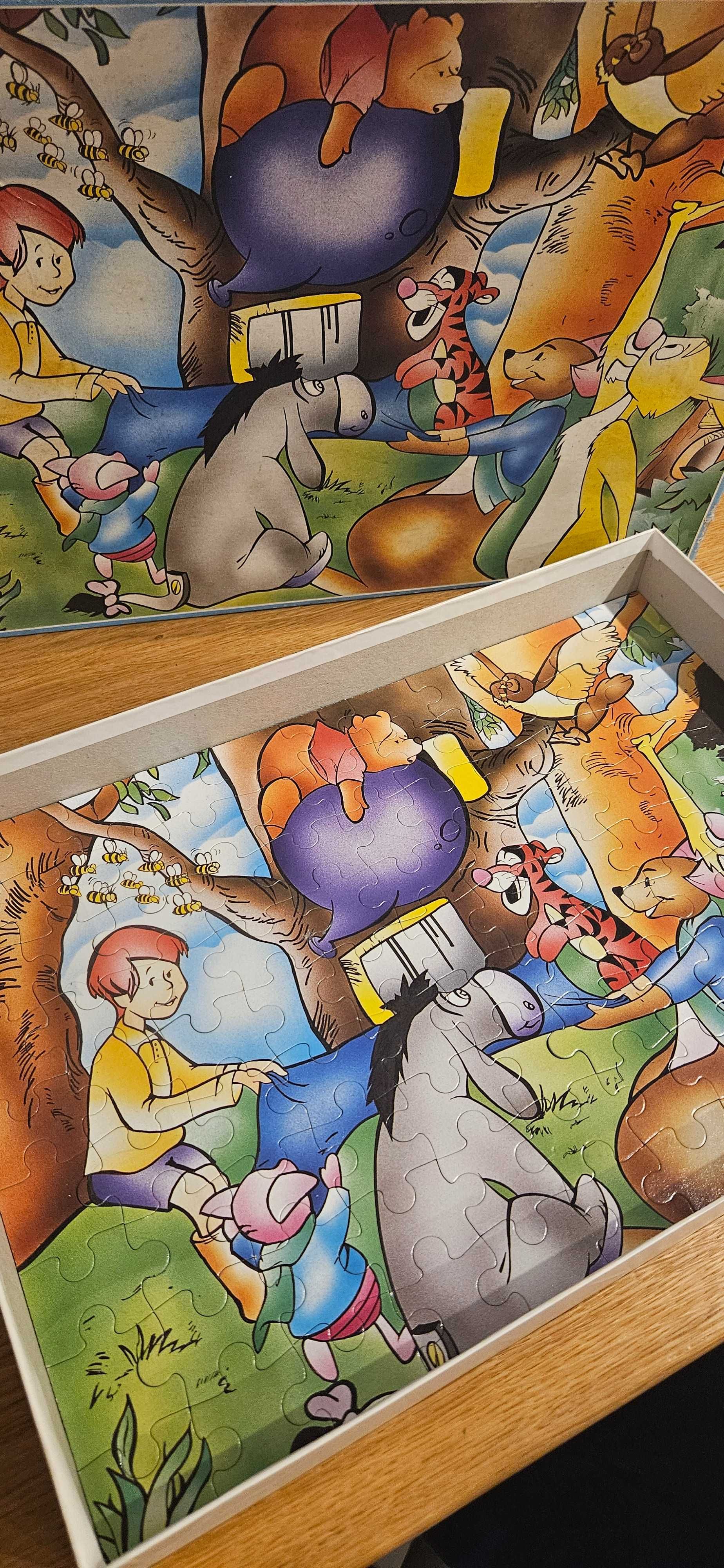 Stare puzzle z lat 90' Kubuś puchatek