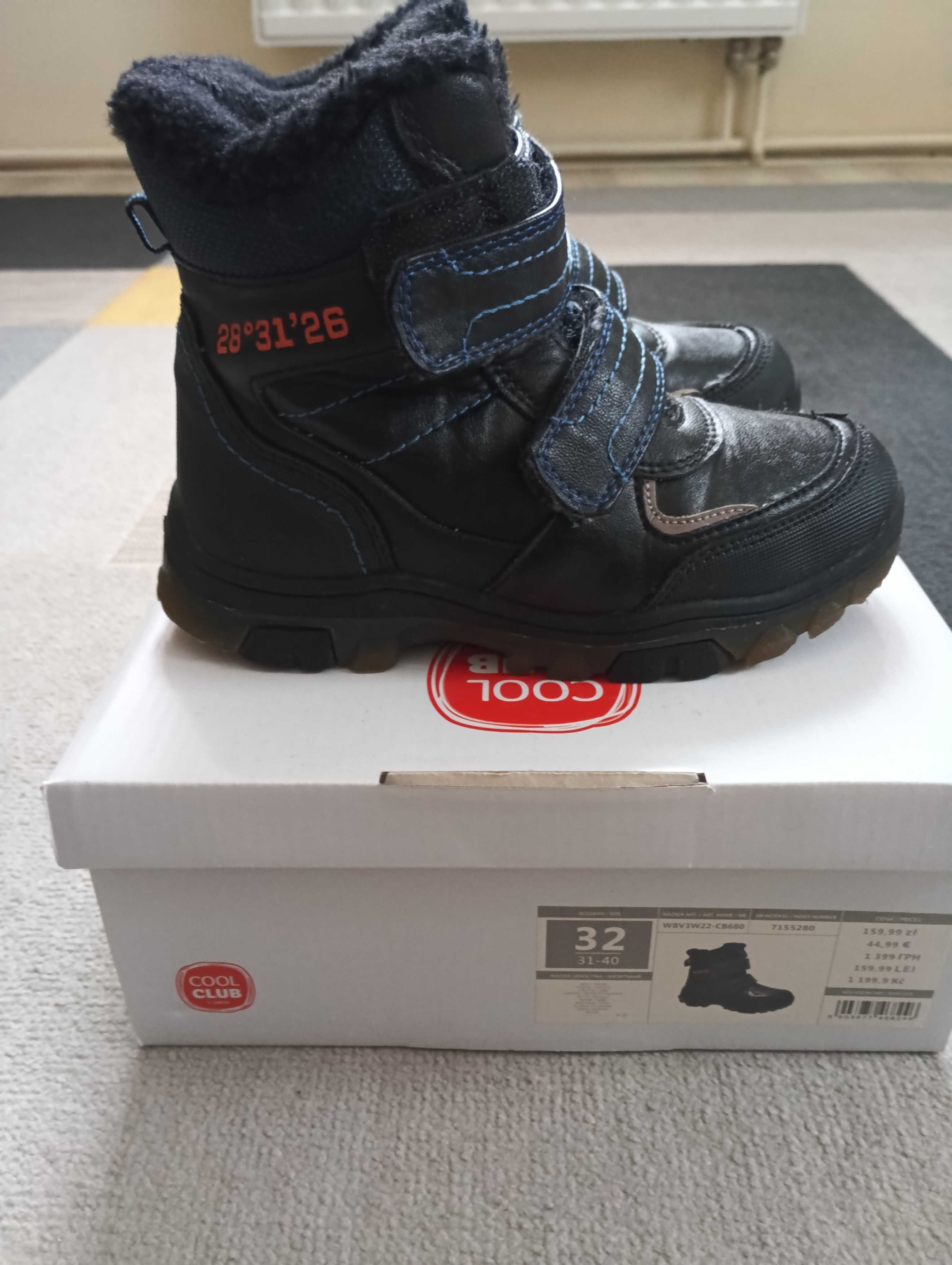 Buty zimowe chłopięce Cool Club rozm. 32