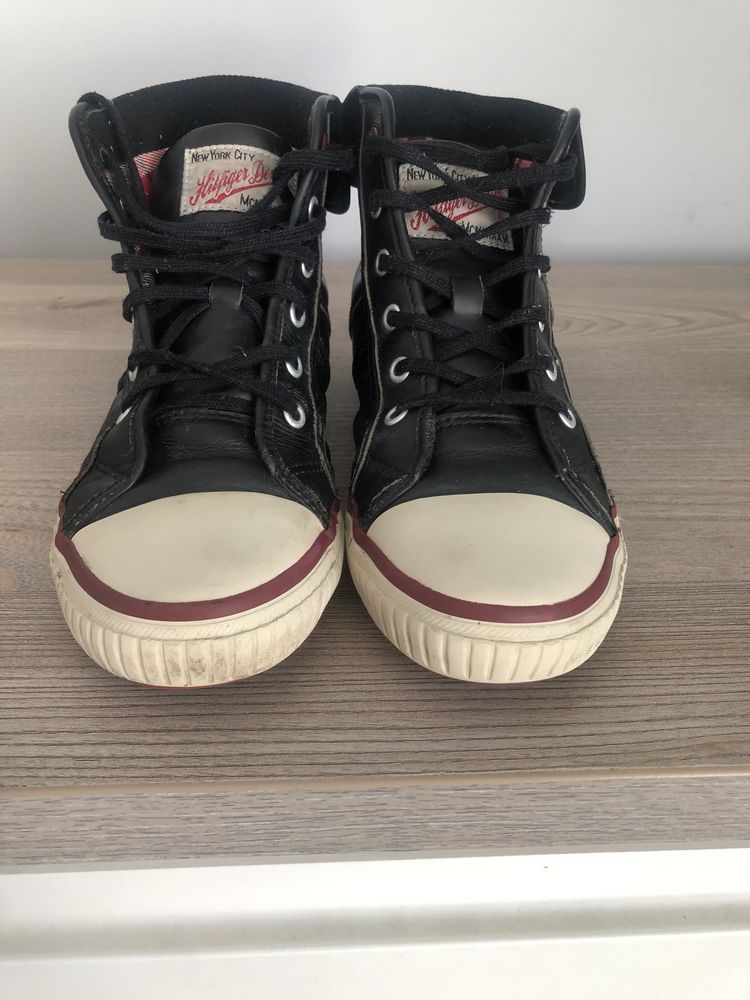 Czarne trampki tommy hilfiger