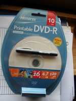 DVDs printable, pack 10 com oferta