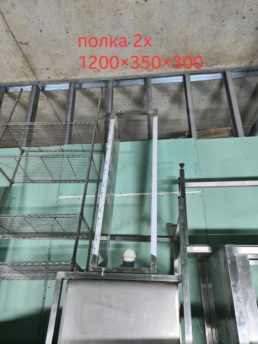 Стіл нержавійка з мийкою, меблі кухонні