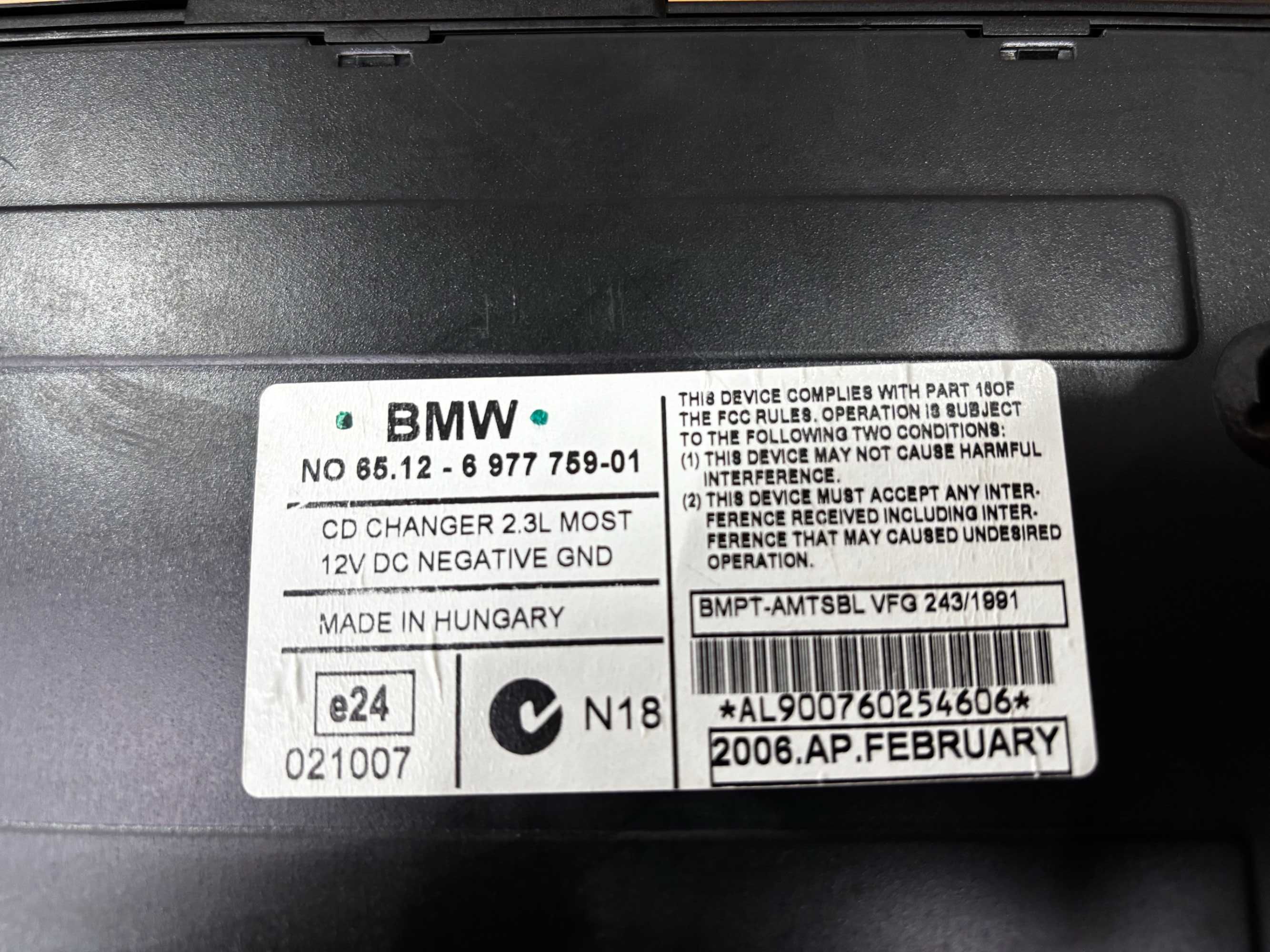 Zmieniarka CD Bmw E90 / E91