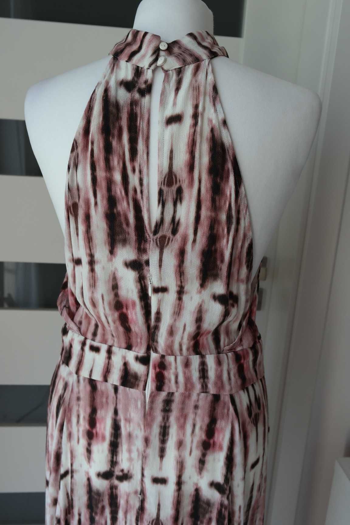 sukienka na lato z chokerem~ wzorzysta~ Maxi~ Reserved r.40