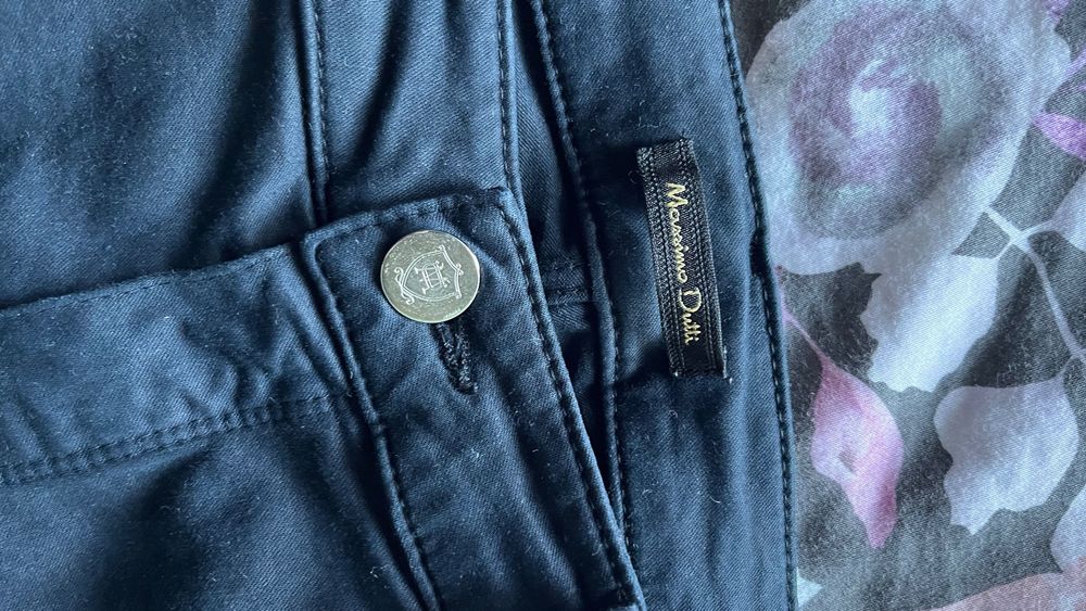 Massimo Dutti dopasowane spodnie z niskim stanem S 36 #massimodutti