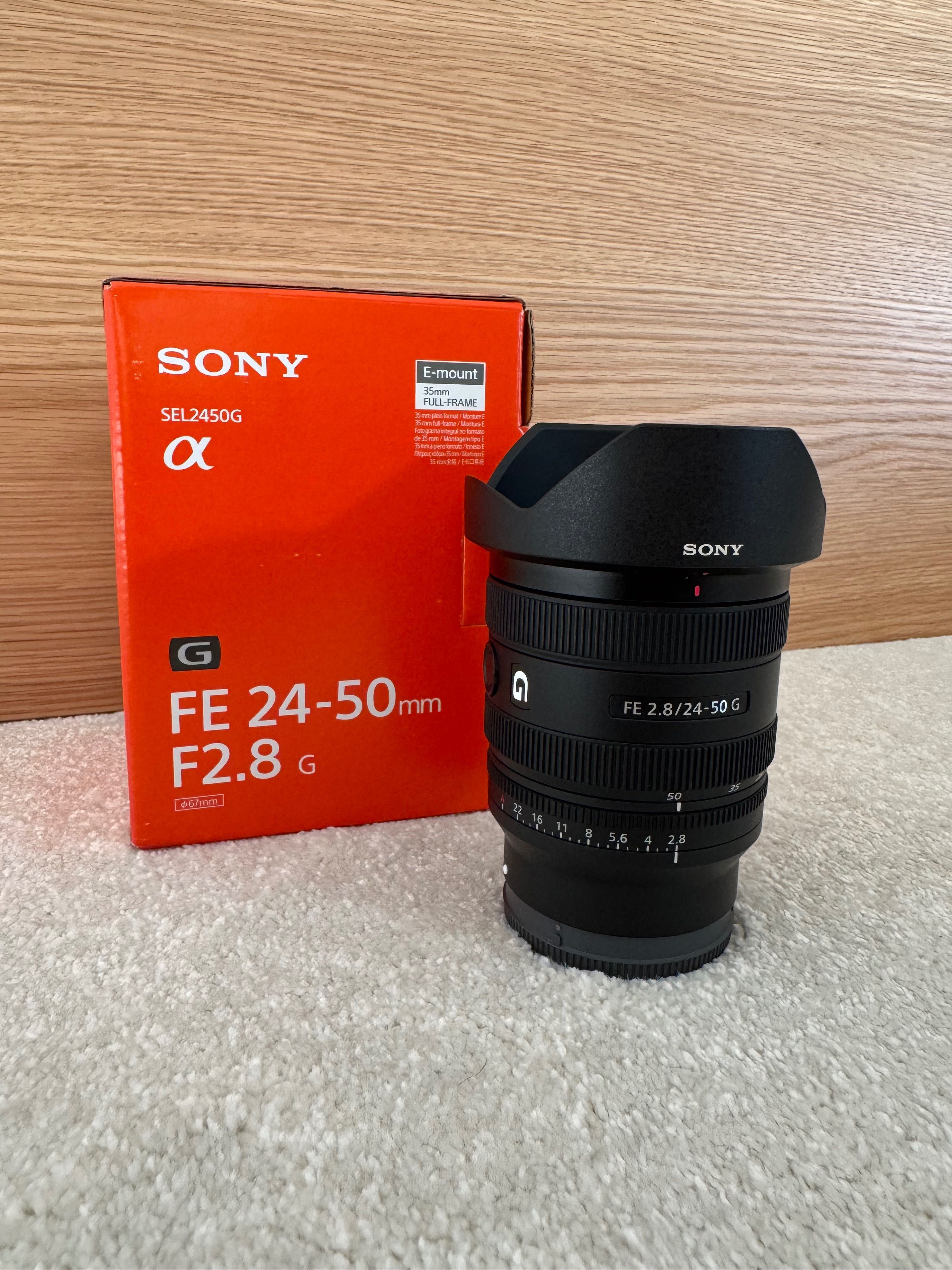 Objetiva Sony FE 24-50 F2.8 G - Imaculada e com garantia