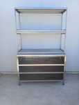 Bancada armário mesa inox130cm X 60cm ler descrição entrega