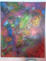 Obraz na płótnie 40x50cm technika mieszana