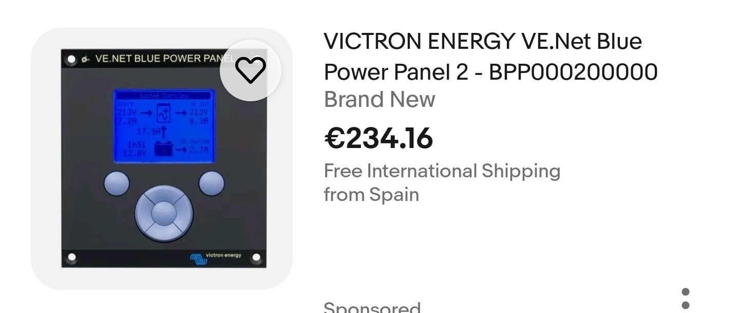 Victron Blue Power Control display