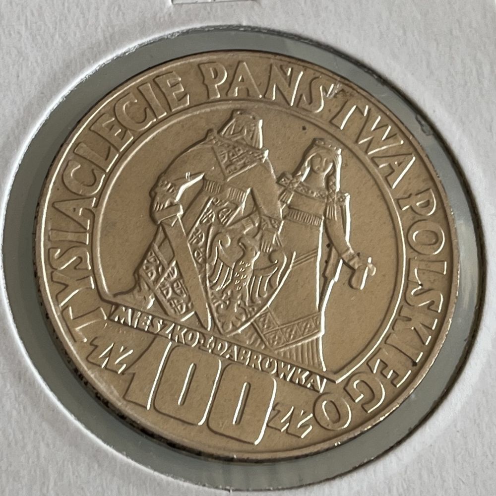 100 zl srebrne Mieszko i Dąbrowka 1966 PRL