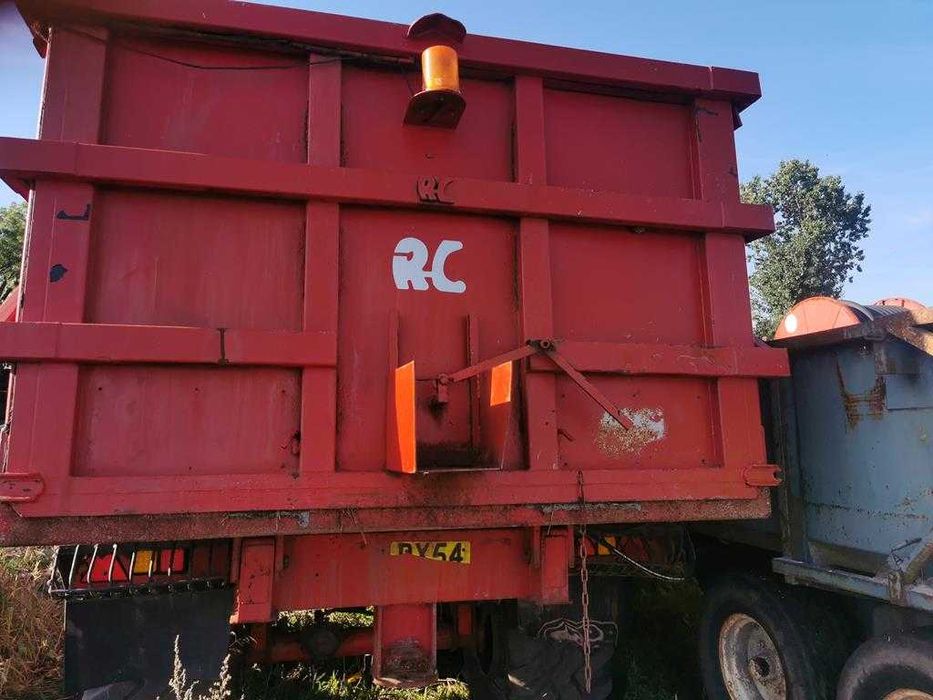 Przyczepa tandem, wywrotka, skorupowa