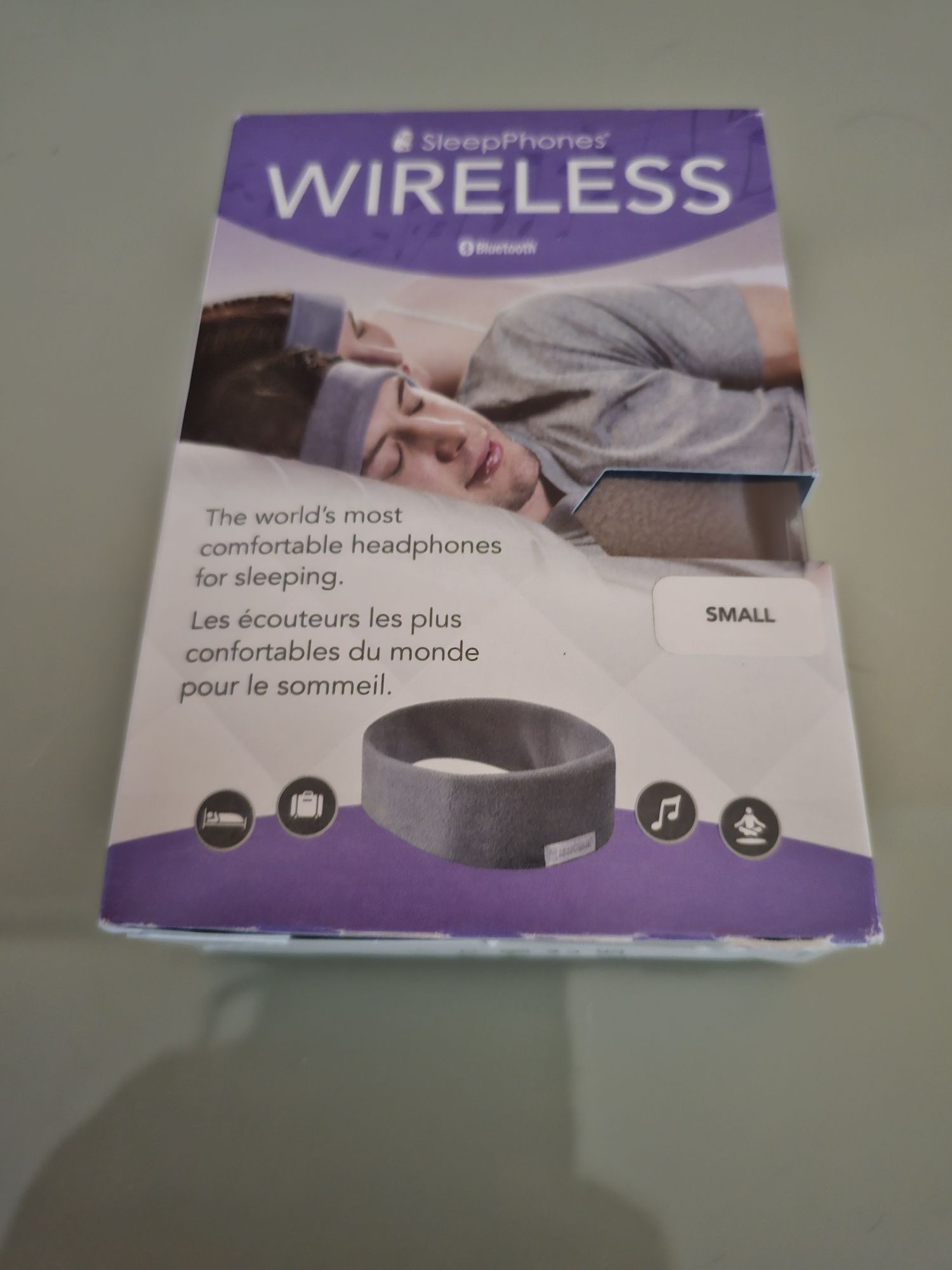 SleepPhones Wireless v8 Fleece Soft GrayGray - Pequeno Extra Pequeno