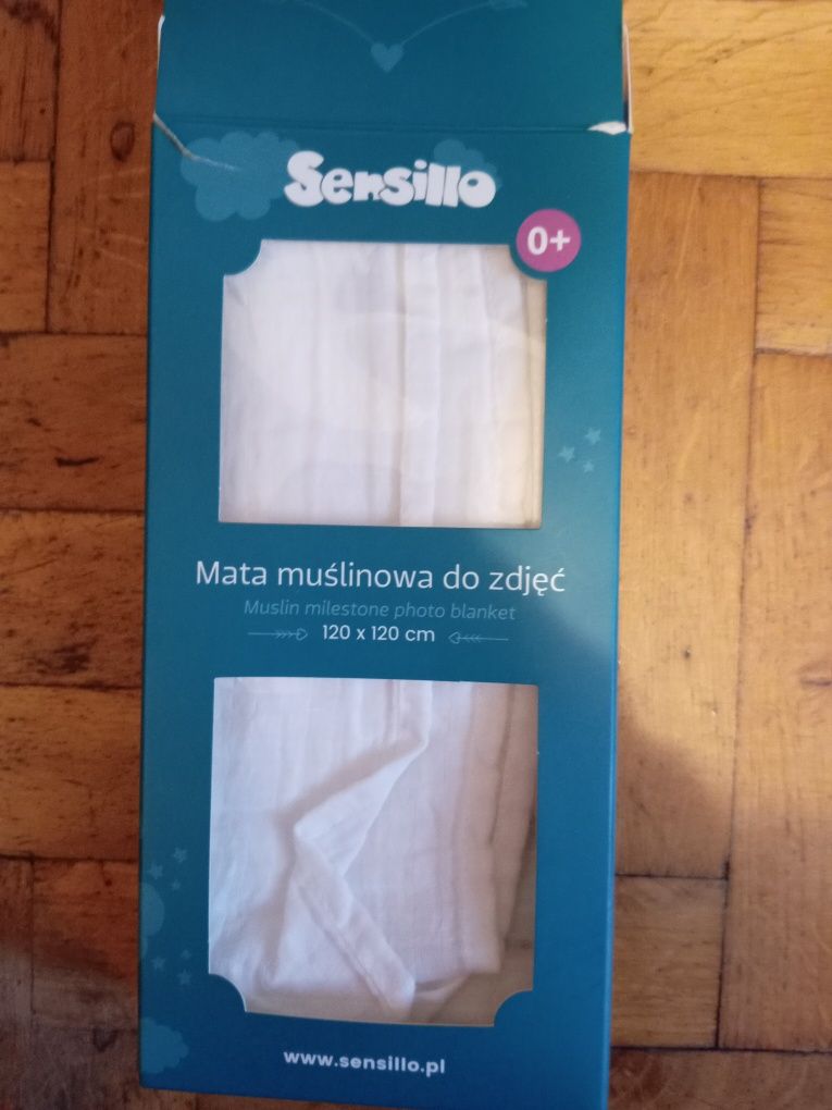Kocyk do zdjęć mata muslinowa