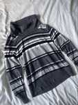 Sweter golf w paski basic look nowy z metką plus size 3XL