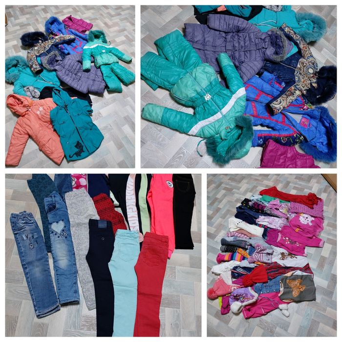 Пакеты вещей на девочку 3-7 лет