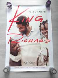 Plakat kinowy z filmu King Richard Will Smith zwycięska rodzina
