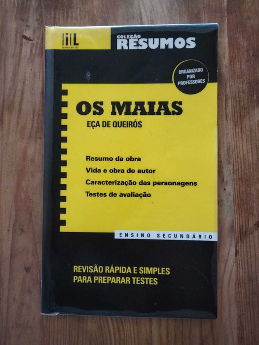 Livro de Resumos da obra "Os Maias"