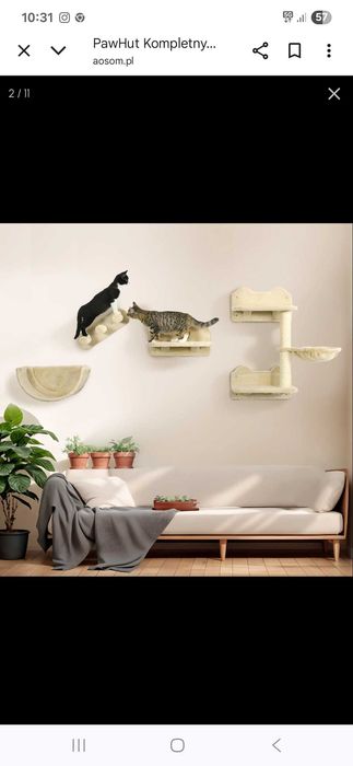 PawHut Kompletny zestaw Wspinaczkowy dla Kotów, 4-częściowy