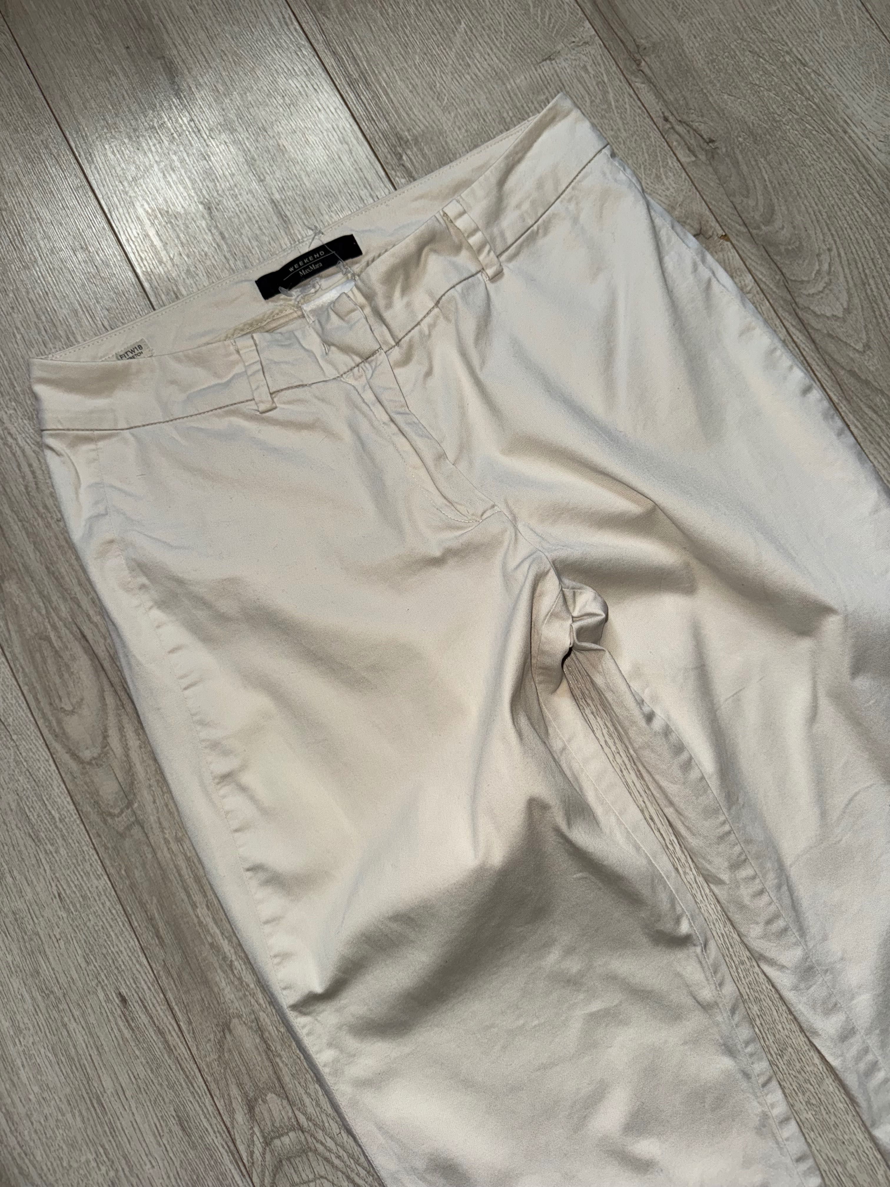 Max Mara Weekend оригінальні брюки штани бежеві світлі