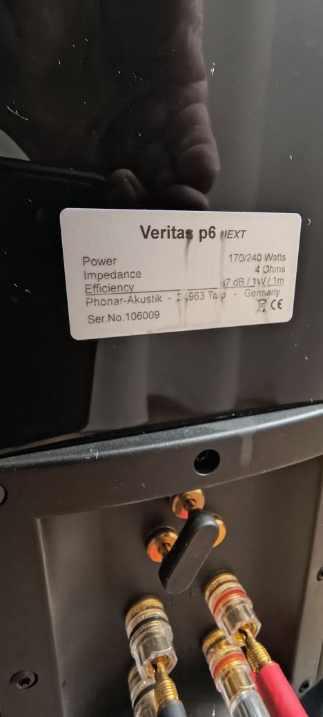 Kolumny , głośniki Phonar Veritas P6 next