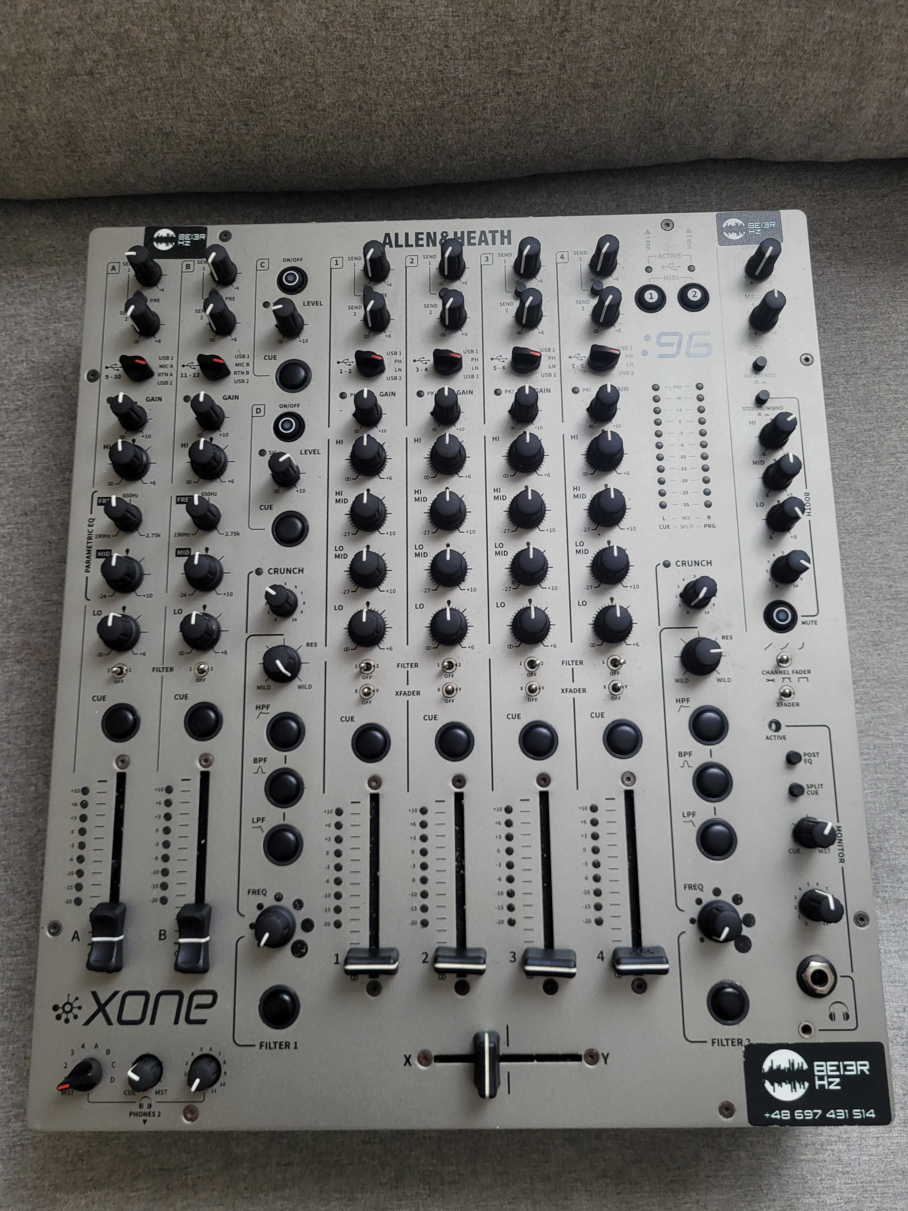 Mikser DJ Allen & Heath Xone:96 (djm, cdj)