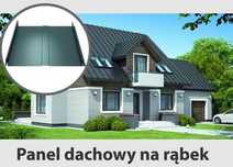 Panel dachowy, na rąbek, panel elewacyjny, blacha na rąbek, na klik
