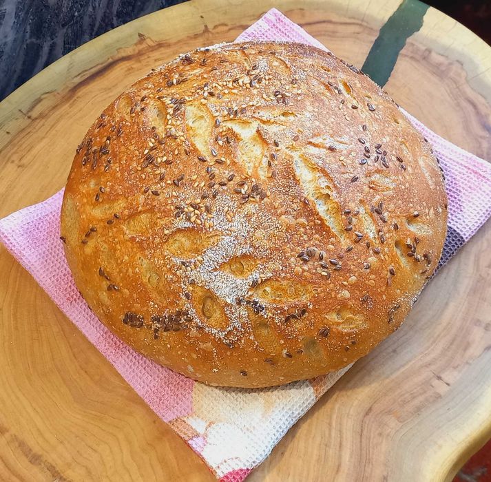 Хлеб бездрожжевой ремесленный на закваске Квас Телеграм  remhlebpavlog