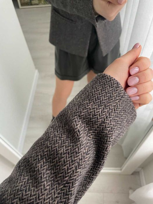 Пиджак, жакет AllSaints, XS, серый