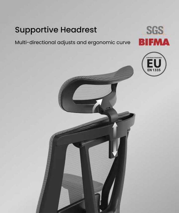 Nowy fotel biurowy / krzesło komputerowe / BS14 / ergonomiczne !K463!