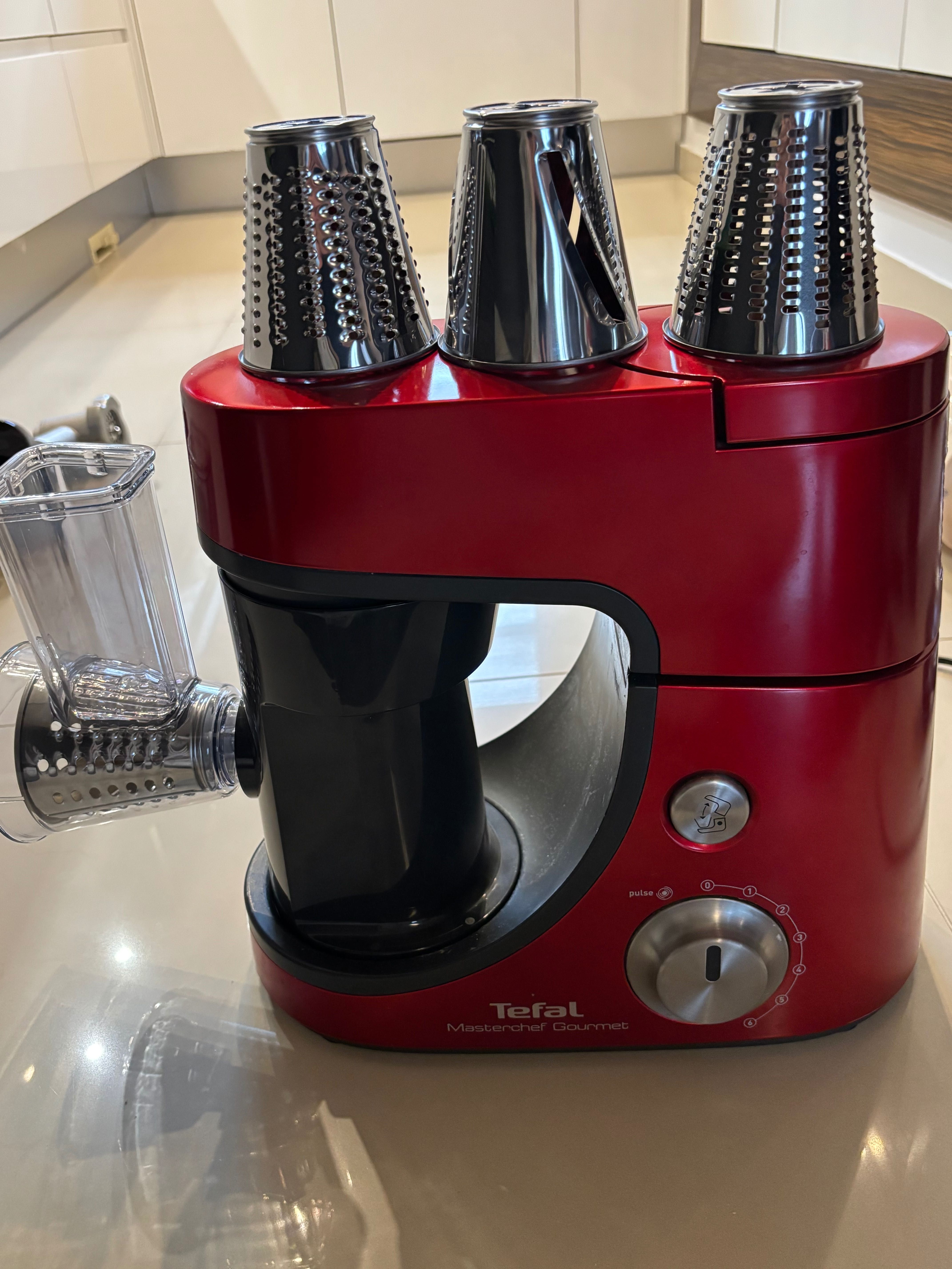 Mikser, Robot Planetarny, Tefal,  Masterchef Gourmet czerwony,