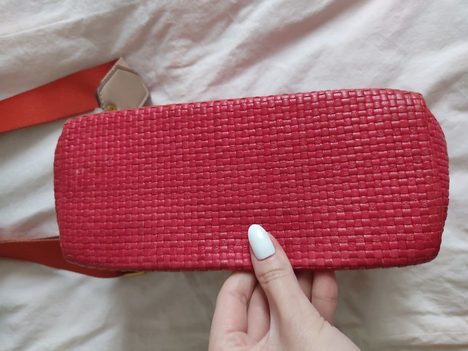 Сумка Massimo Dutti плетенная, кожа