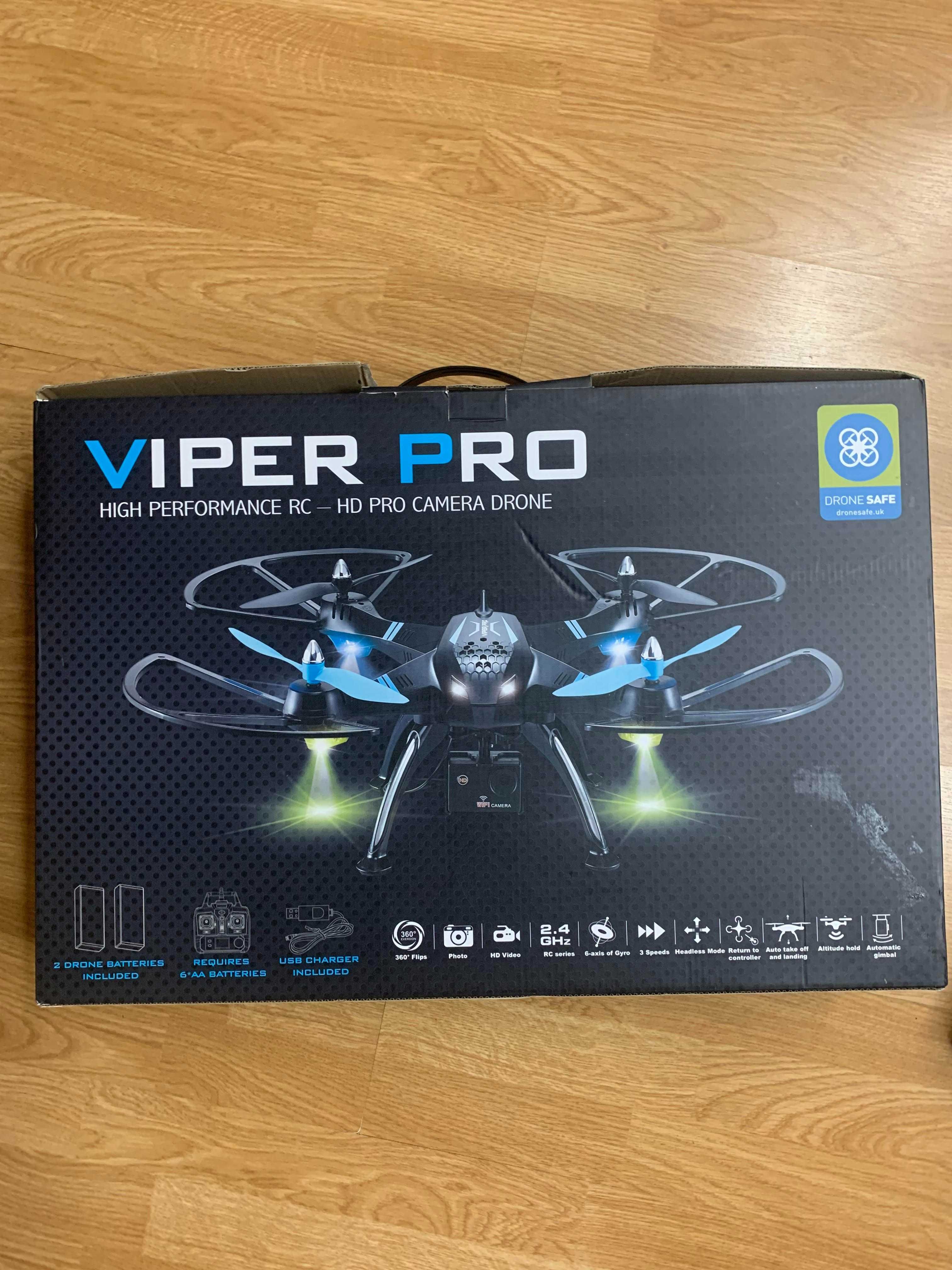 Дрон квадрокоптер Viper Pro с пультом управления-  2 штуки