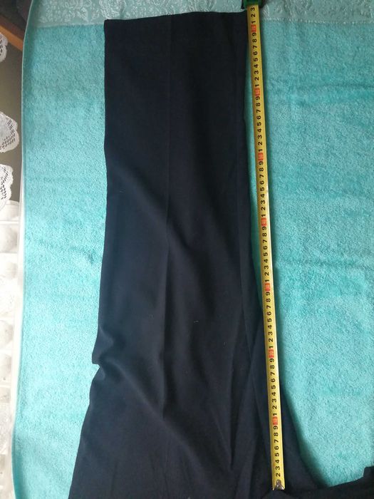 GRANATOWE spodnie na kant