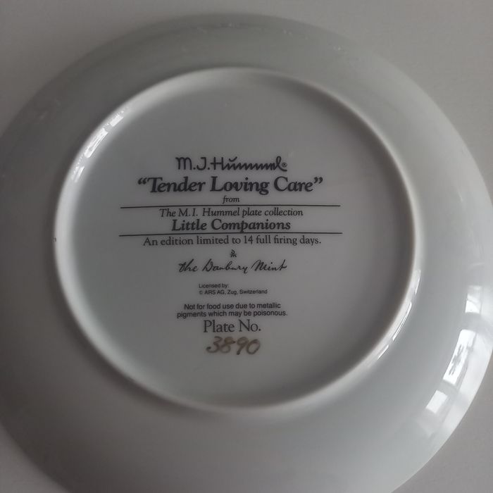 Rarytas talerz Hummel Plate Collection porcelanowy dzieci talerzyk
