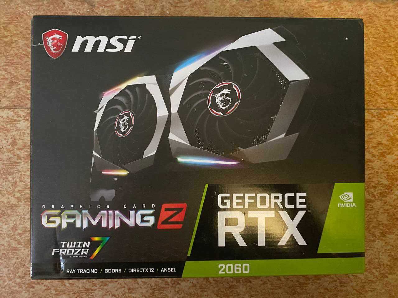 Відеокарта MSI GeForce RTX2060 6GB, 192Bit (НОВА)