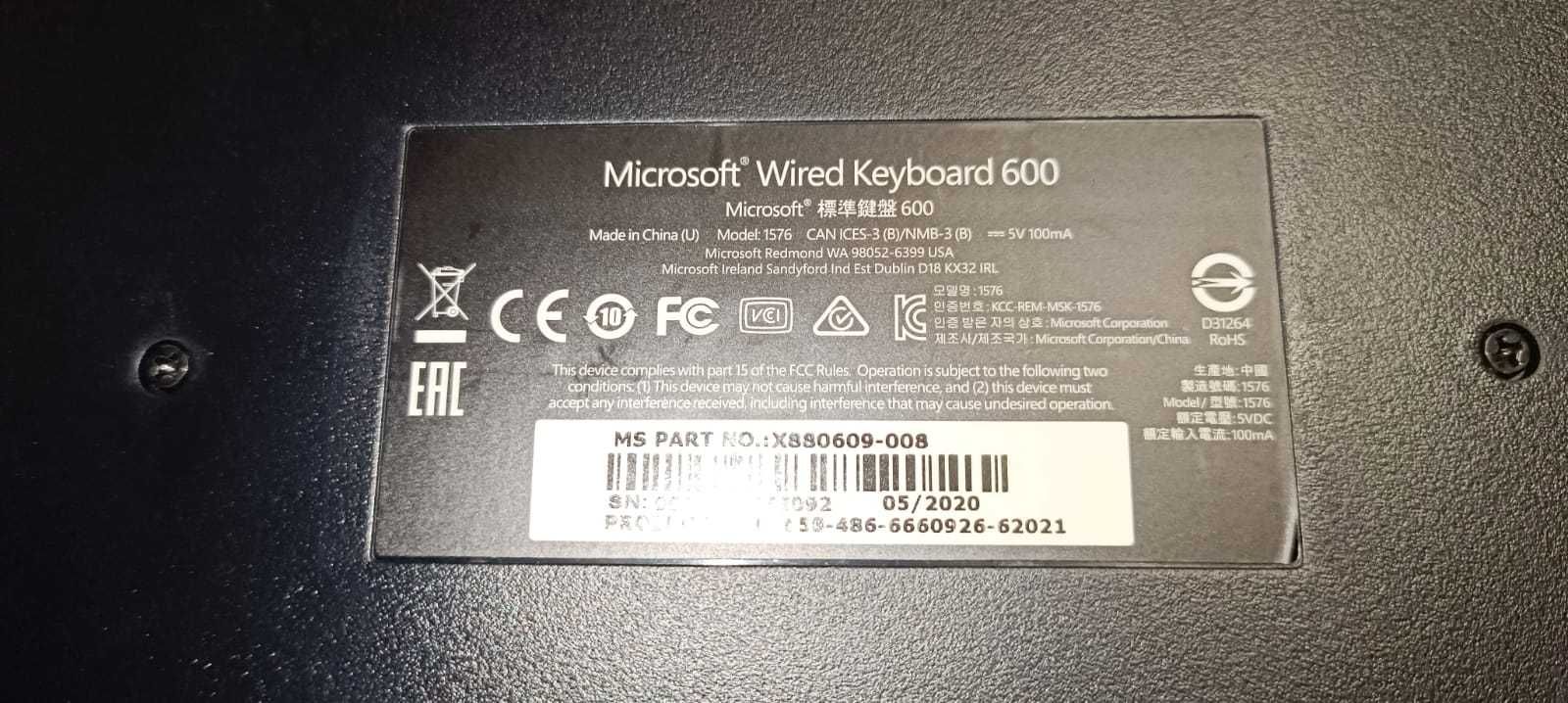 Teclado Microsoft, em muito bom estado, totalmente funcional