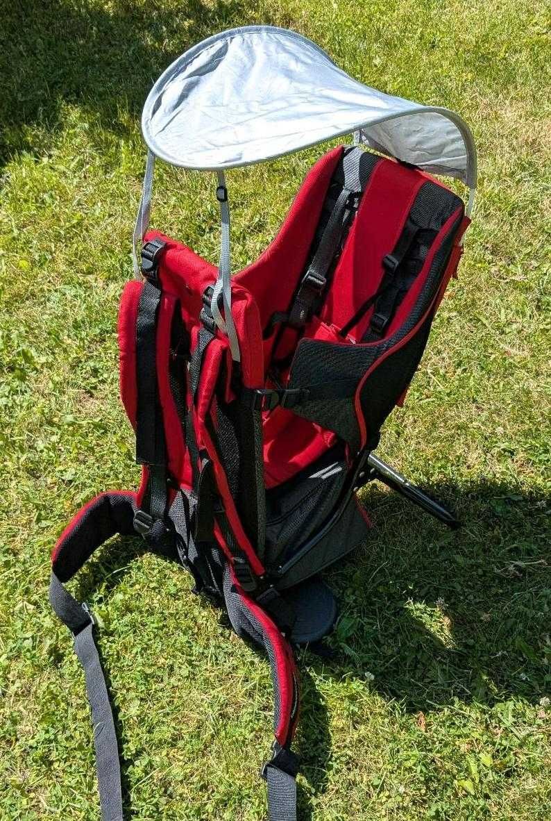 MAYA Bebe Comfort nosidełko turystyczne 15kg. Ochrona Słońce Deszcz