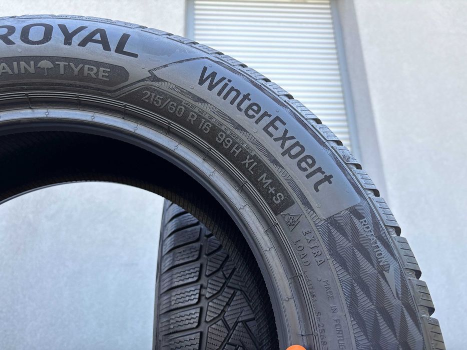 2szt zimowe 215/60R16 Uniroyal 7,6mm 2023r świetny stan! Z311 gwarancj