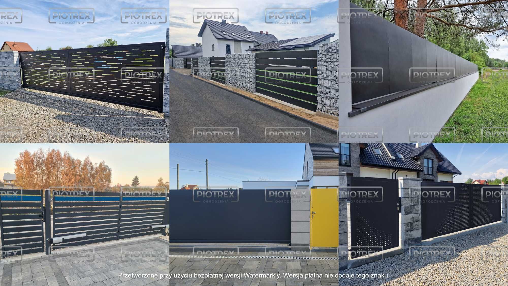 Unikalne ogrodzenia CNC bramy, furtki oraz przęsła z aluminium i stali