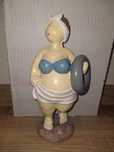 Plażowiczka/Figurka Ceramiczna/22 cm/Nowa