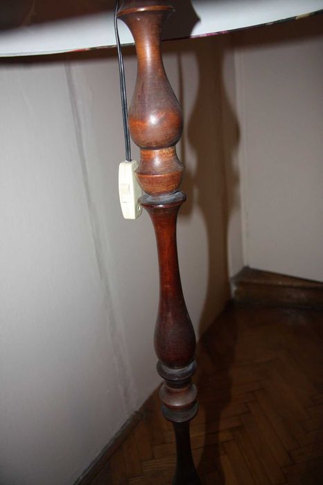 Lampa kolorowy abażur h=158 cm