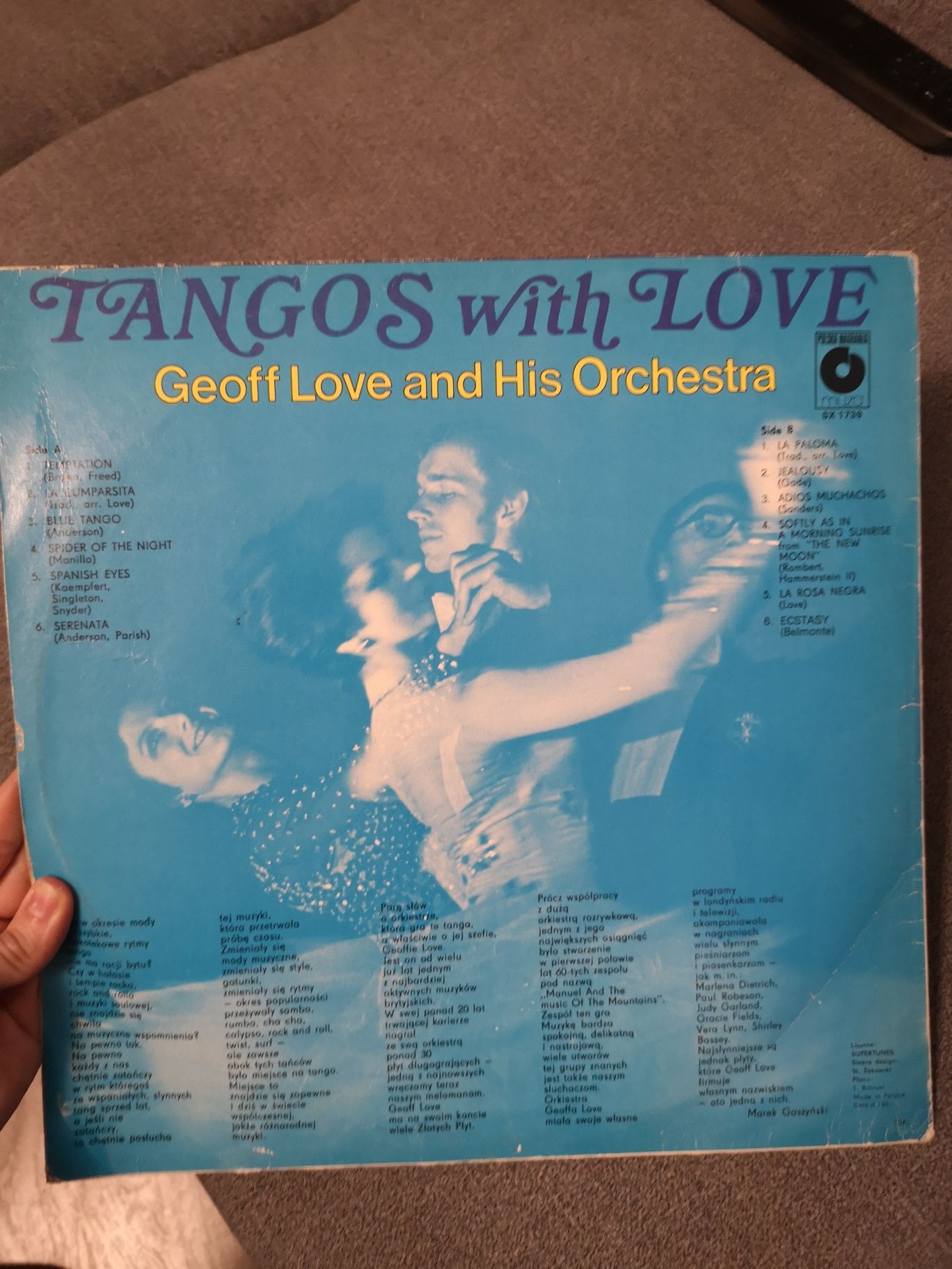 Płyta vinylowa tangos with love Geoff Love and his Orchestra