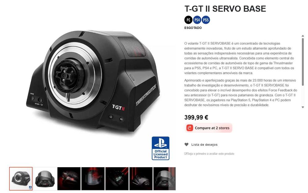 base thrustmaster t-gt 2