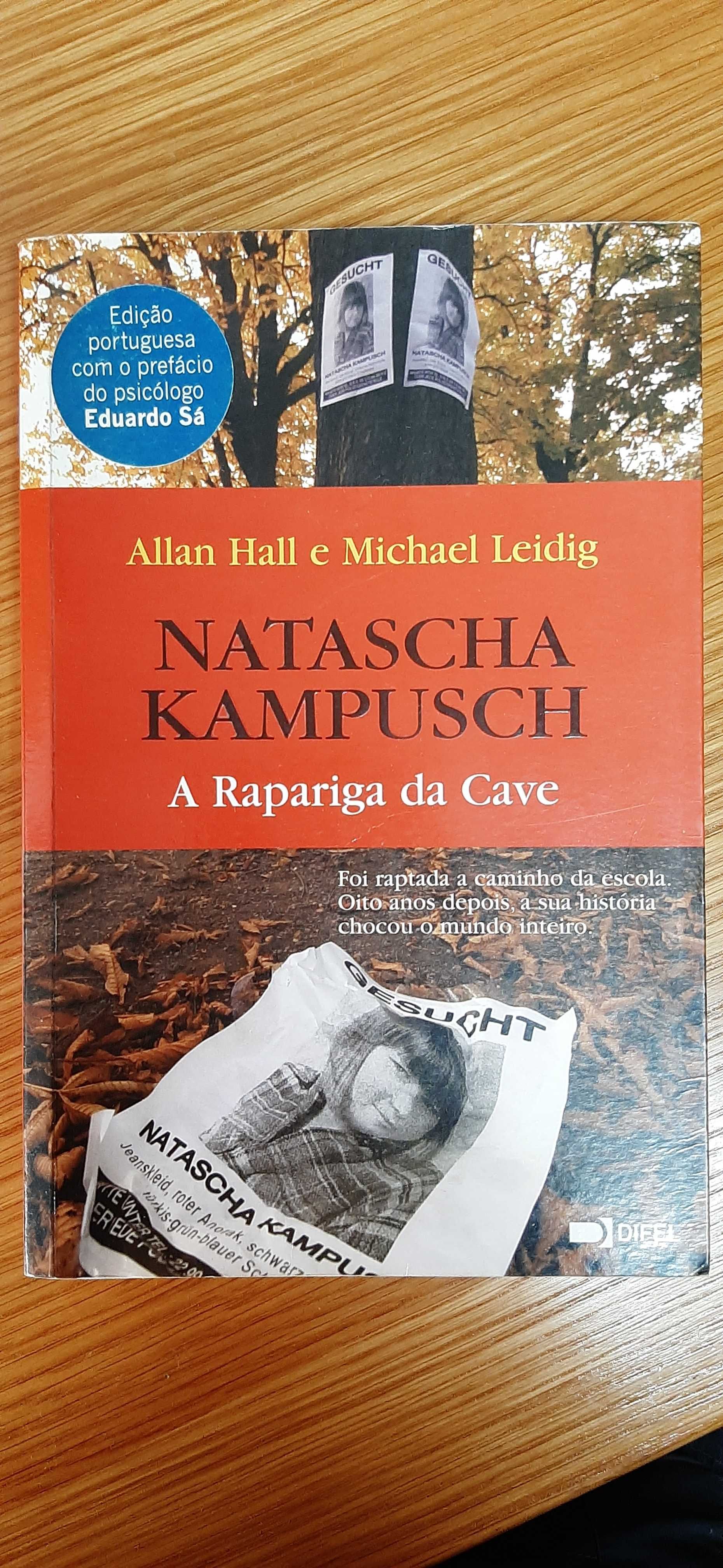Livro "Natascha Kampusch - A Rapariga na Cave" (Allan Hall, M. Leidig)