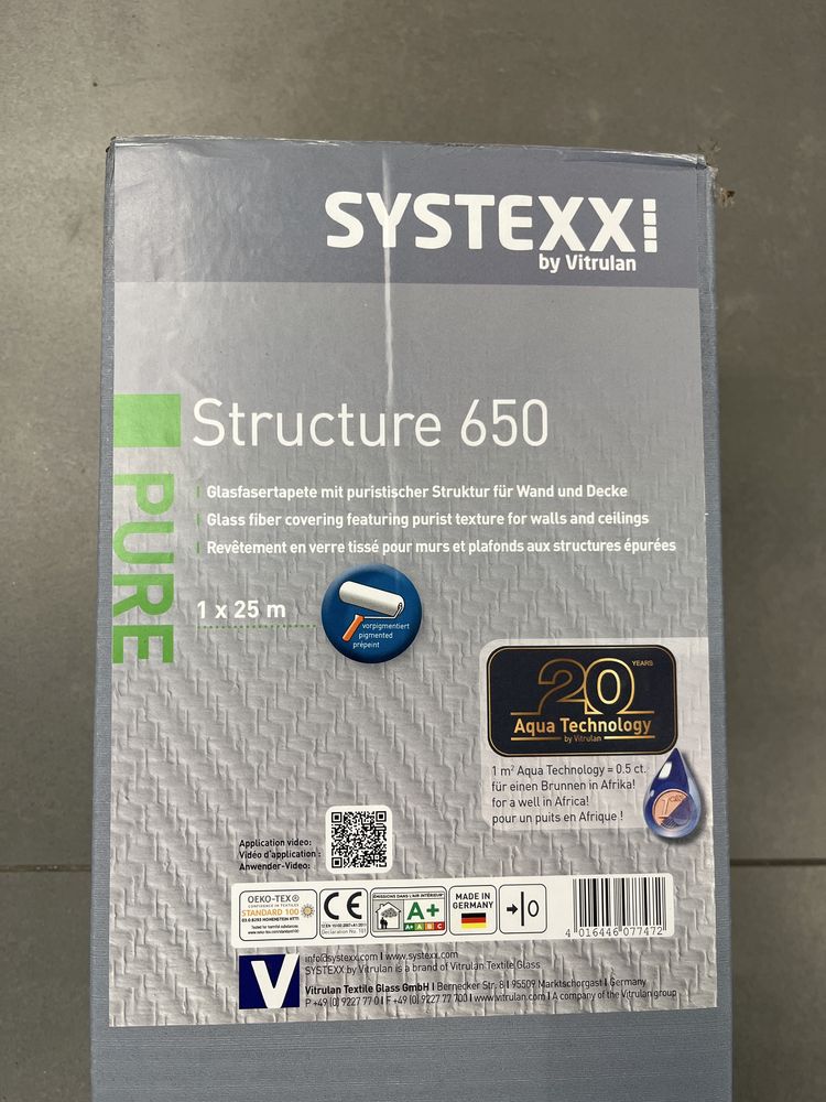 Tapeta z włókna szklanego Systexx Structure 650